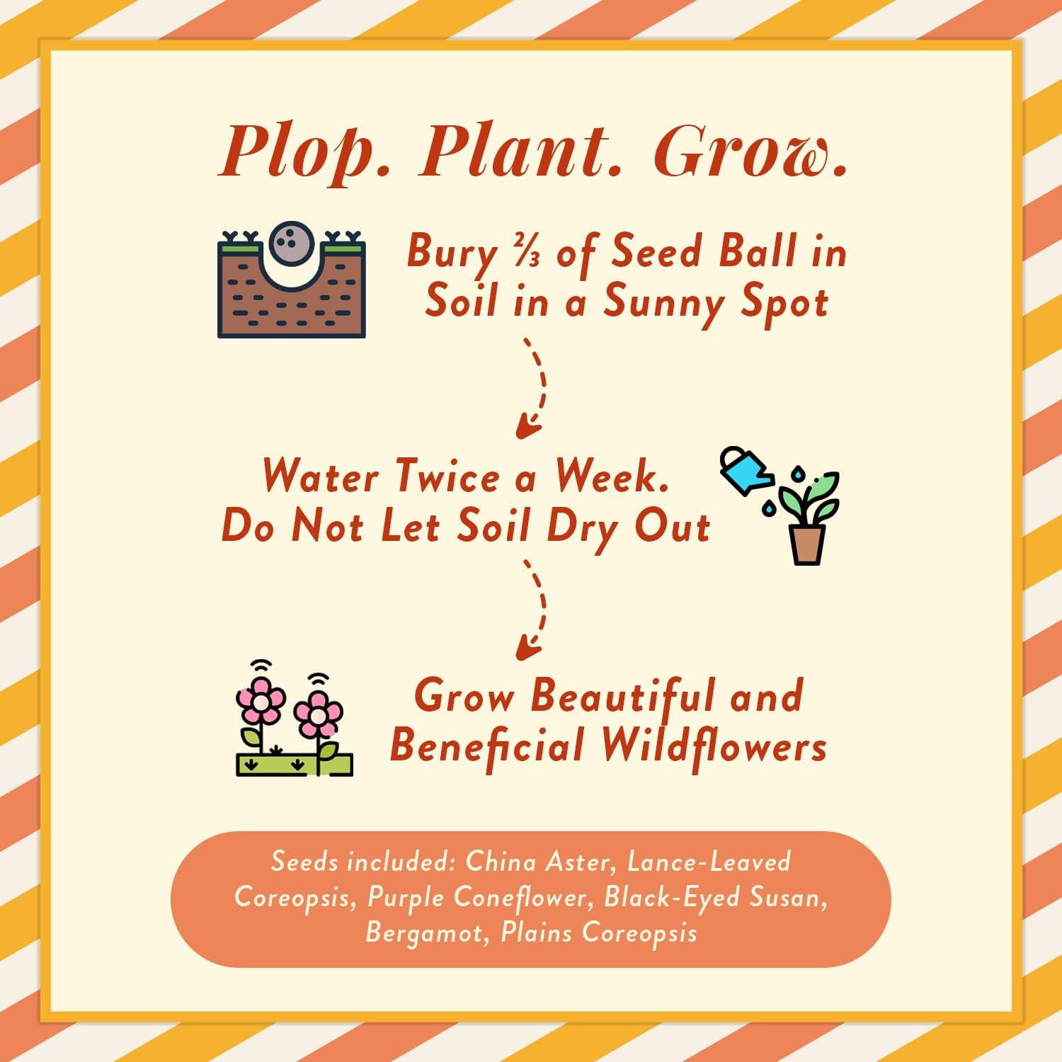 Modern Sprout Easter Basket Essentials - Seed Pops, Magical Minds & Easter Plop - Spring Gardening Starter Kit for Kids - Non-Candy Easter Basket Stuffer - Eco-Friendly Growing Gift Set for Kids