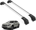 ERKUL Roof Rack Cross Bars for Mercedes Benz GLA 2014-2020 | Aluminum Crossbars with Anti Theft Lock for Rooftop | Compatible with Flush Rails - Silver