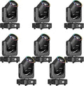 8 Pack 230W 7R Beam Moving Head Lights 14Gobos 14 Colors Prisms/Wash/Beam/Frost/Rainbow Stage Effect Spotlights 48-Facet Prism 2.3° Beam Angle 18CH DMX512 Sound Activated Lights