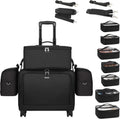 TANTO Rolling Makeup Train Case, Professional Makeup Case on Wheels Makeup Artist Bag With 7 Small Bag 4 in 1 Extra Large Cosmetics Organizer Cosmetology Case With Swivel Wheels &Adjustable Dividers