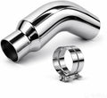 Exhaust Tip Universal 5 to 7 Inch Exhaust Elbow Pipe with Clamp – Chrome Fits Car, Truck & Diesel, Pickup Truck