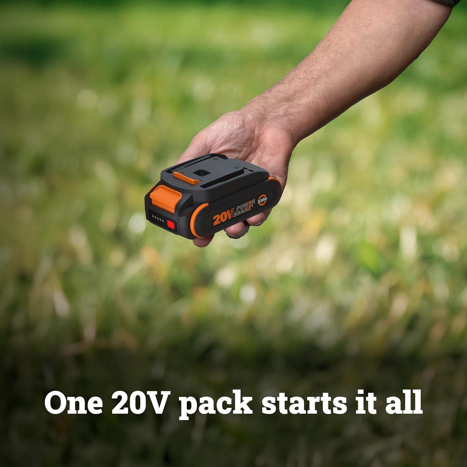 WORX Cordless Reciprocating Saw, 20V 1' Brushless Reciprocating Saw, 1' Stroke Length, Fast cuts up to 3,000 SPM, 12.5' Compact Design, 75% Lower Vibration, Battery and Charger Included, PowerShare