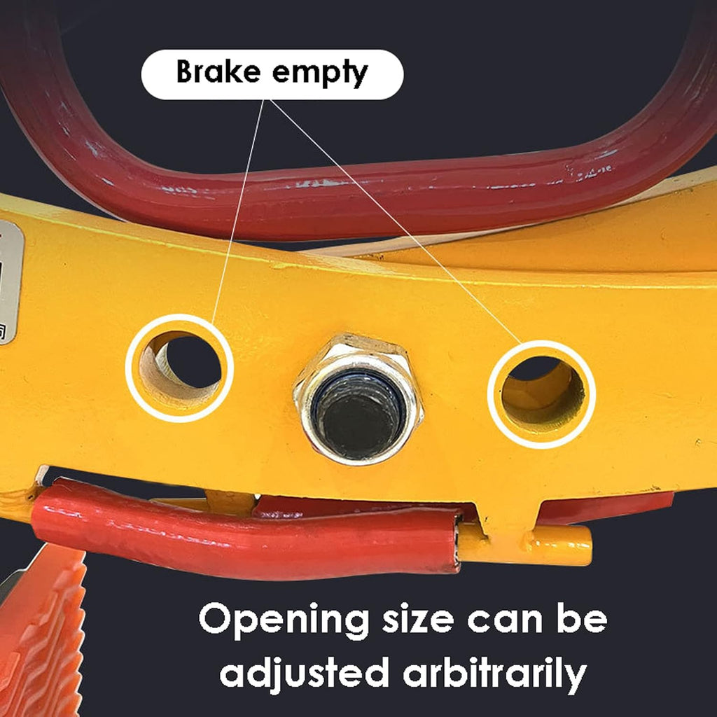 Adjustable Beam Lifting Clamps - Heavy-Duty Vertical Steel Plate Pliers, 6' Jaw Opening, Ideal for Roadside Stone and Curb Lifting, Perfect for Construction and D