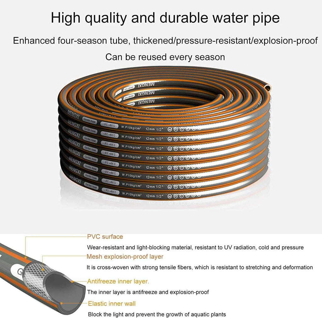 Removable Or Wall-Mounted Garden Hose Reel,Stainless Steel Metal Water Pipe Storage Rack Frame,Retractable Hose Winder Set,for Gardening Irrigation,Car Washing,Cleaning Windows and Doors