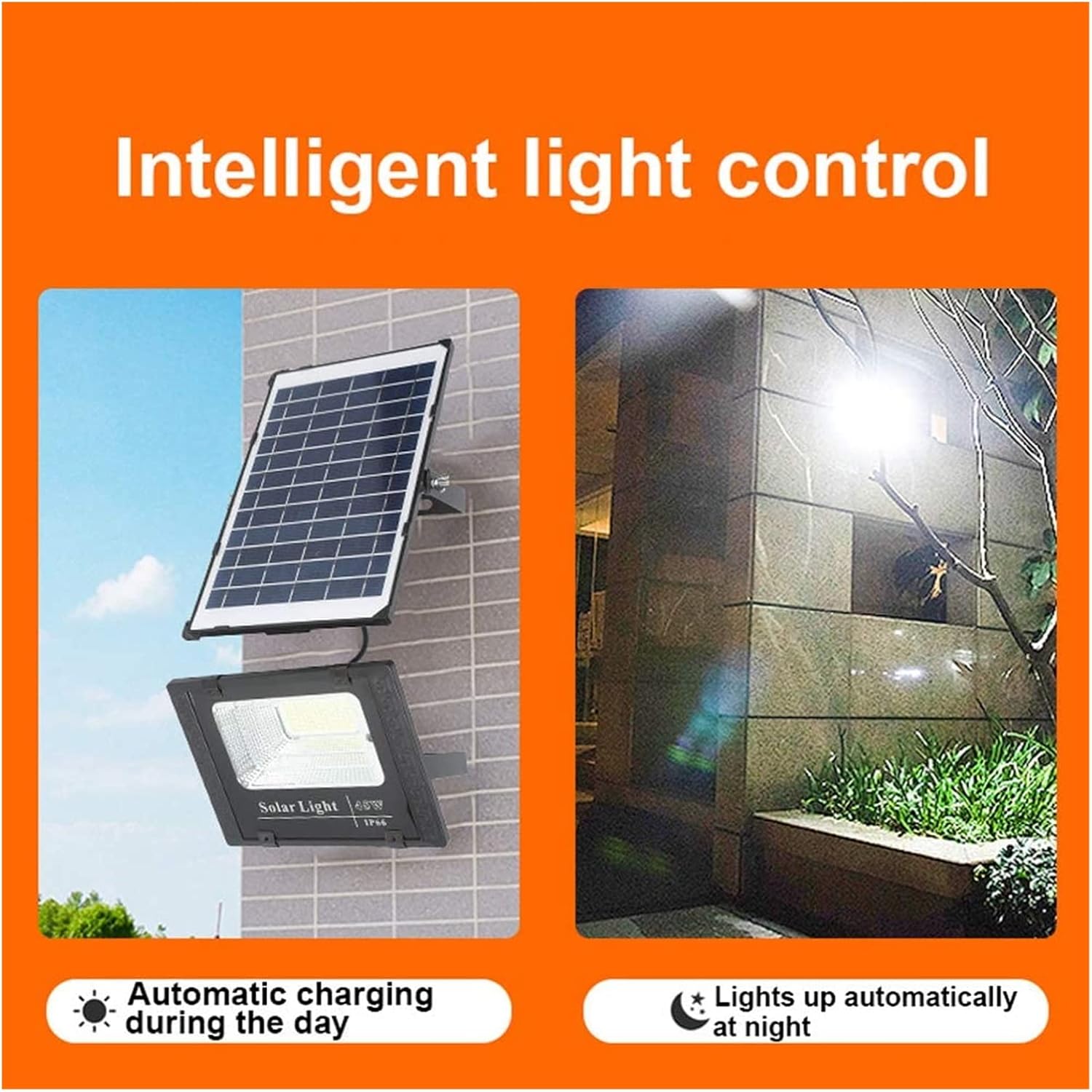 Courtyard light Spot Lighting Solar Flood Lights Outdoor,Solar Powered Floodlights With S Grade Polysilicon Solar Panel,Ip66 Waterproof Dustproof And Lightning Proof Solar Security Lights [Energy Clas
