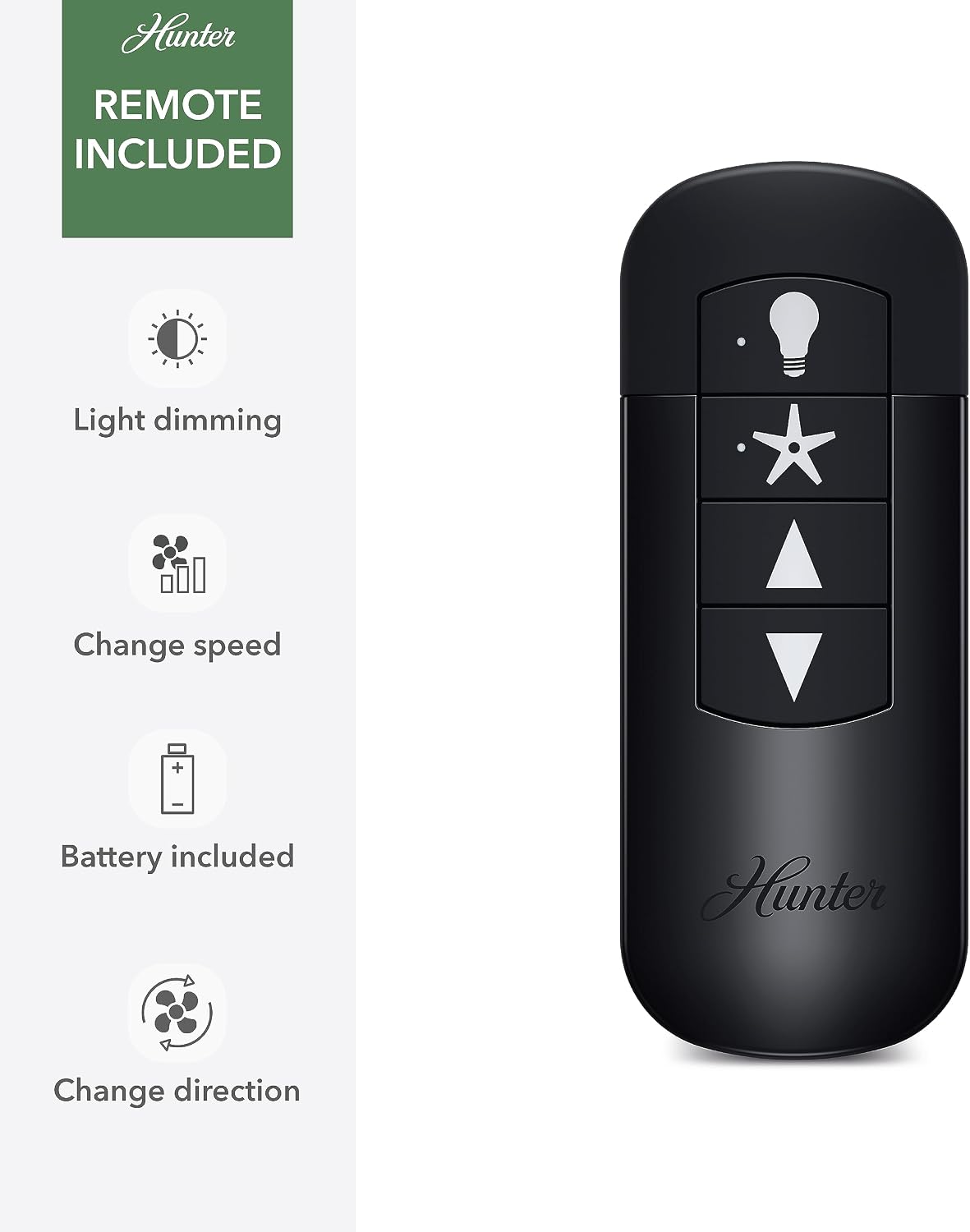 Hunter Fan 52 inch Casual Matte Silver Indoor Ceiling Fan with Lights and Remote Control for Bedroom, Living Room/Family Room, Dining Room, Kitchen, Office (Renewed)