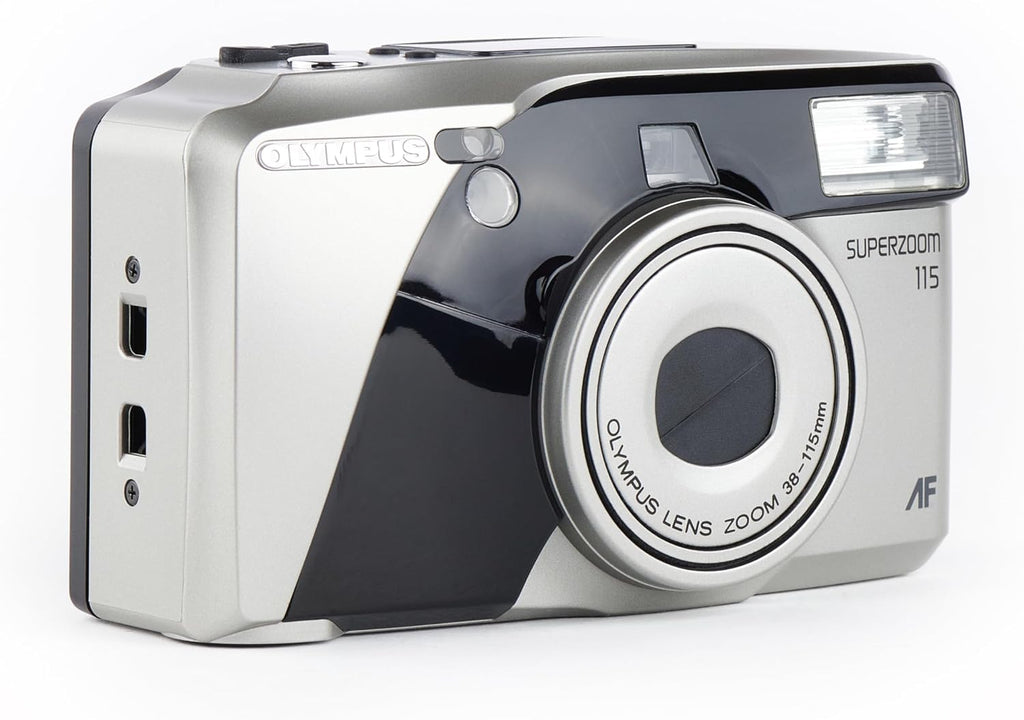 Olympus Superzoom 115 35mm Point & Shoot Film Camera – Compact Zoom Lens, Autofocus, Built-in Flash – Vintage Analog Camera for 35mm Film (Renewed)