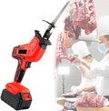Cordless Reciprocating Saw Kit with Batteries, Blades, and Tool Case - Compact One-Handed Design for Pruning, Wood, Plastic, and Bone Cutting Outdoors,2Battery-2battery