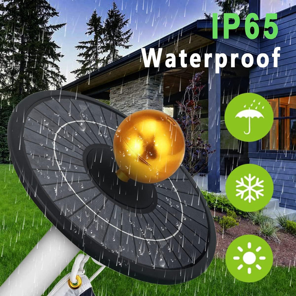 Solar Flag Pole Light – Super Bright Outdoor LED Flagpole Light for 15-25 Ft Flag Poles, Solar-Powered, Dusk to Dawn, 4200LM, 266 LEDs, Flagpole Lights Outdoor Solar Powered (Black)