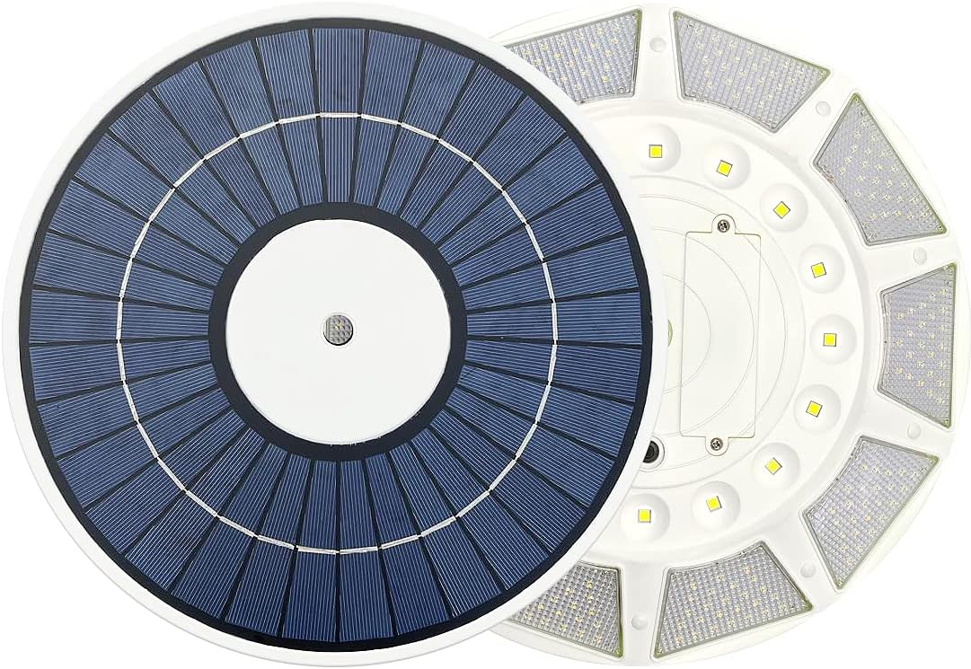 Flag Pole Light Solar PoweredOutdoor Dusk to Dawn 266 led Light 4200lm Super Bright Flagpole Lights for Most 15 to 25 Ft In-Ground Flag Poles (White)