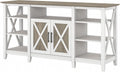 Bush Home Key West Farmhouse TV Stand for 65 Inch TV, Tall Entertainment Center with Storage