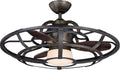 Savoy House 26-9536-FD-196 Alsace Industrial 30' Fandelier Ceiling Fan with Lights, Integrated LED Chandelier Fan with Remote Control, Reclaimed Wood
