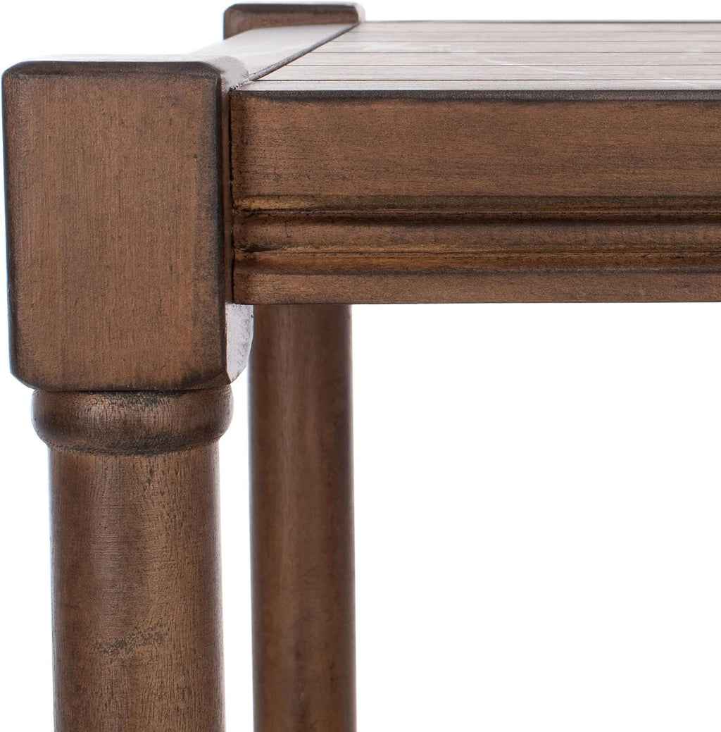SAFAVIEH Home Collection Rafiki Brown 3-Shelf Console Table CNS5715C