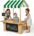 EDUBEBO Kids Outdoor Playhouse, Mud Kitchen, BBQ Toys,Outdoor playsets, Ideal Role Play Toy Gift for Toddlers and Kids Ages 3-8 (Yellow)