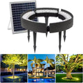 Outdoor Landscape Spotlights Solar Garden Lights, Low Voltage Landscape Tree Ring Lights, Landscape Spotlights, for Palm Tree (Warm White Light Pack of 5)