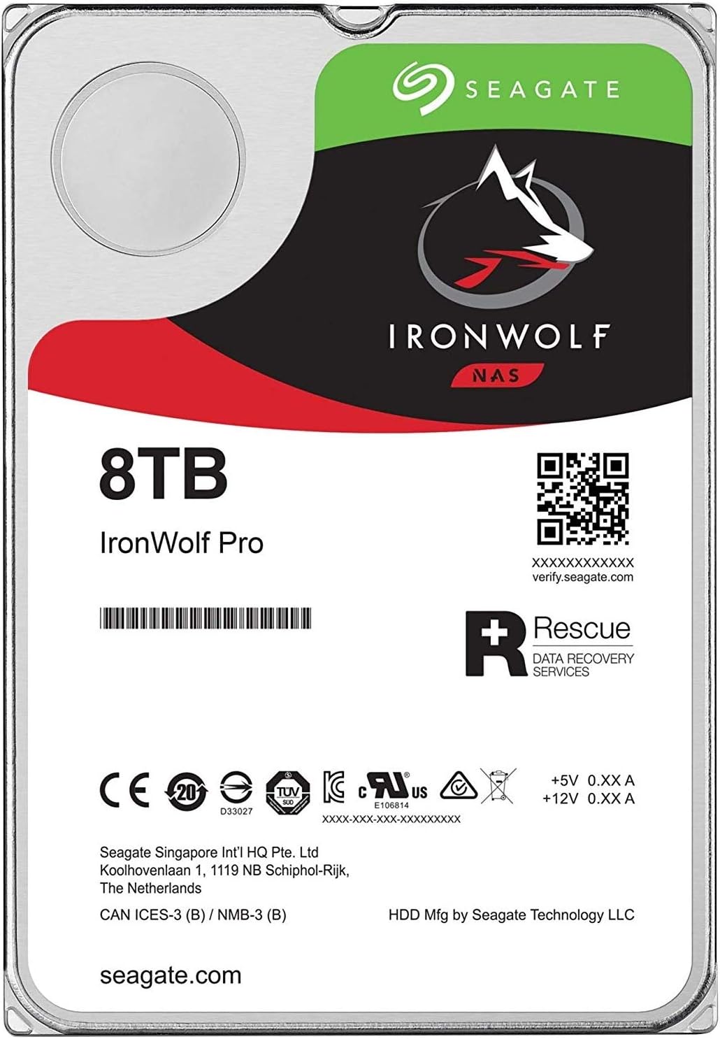 Seagate IronWolf Pro ST8000NE001 8 TB Hard Drive - 3.5' Internal - SATA (SATA/600)