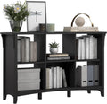 Bush Home Salinas 6 Cube Organizer in Vintage Black, Office Storage Solution, Home Organizer with Open Shelving, Compact Unit for Books and Supplies