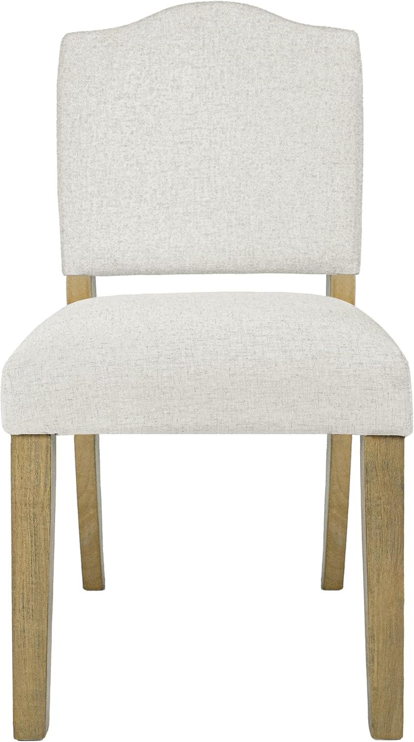 HomePop Open Back Dining Chair - Cream Textured Woven (Single Pack)