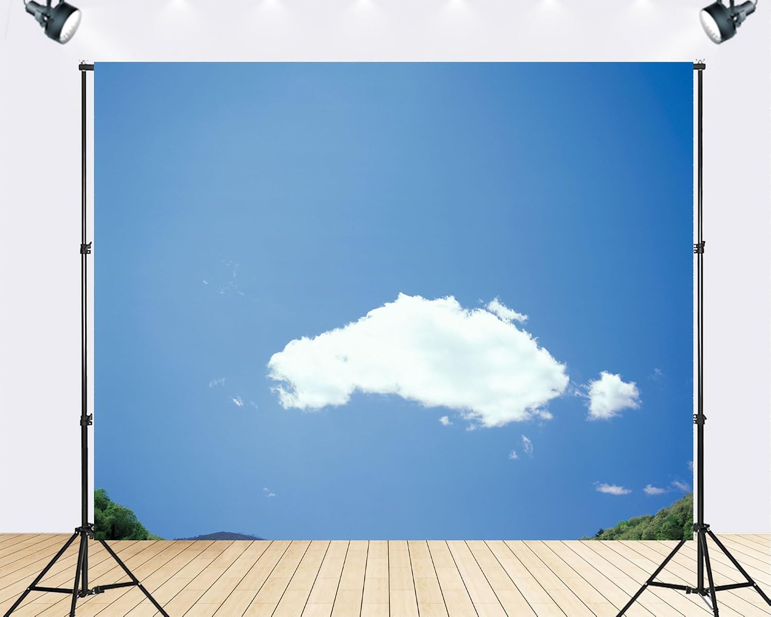 Trykid 20x10ft Blue Sky White Clouds Backdrop Clear Sky Clouds Photography Background Natural Scenery Newborn Wedding Birthday Party Decoration Studio Prop Fabric