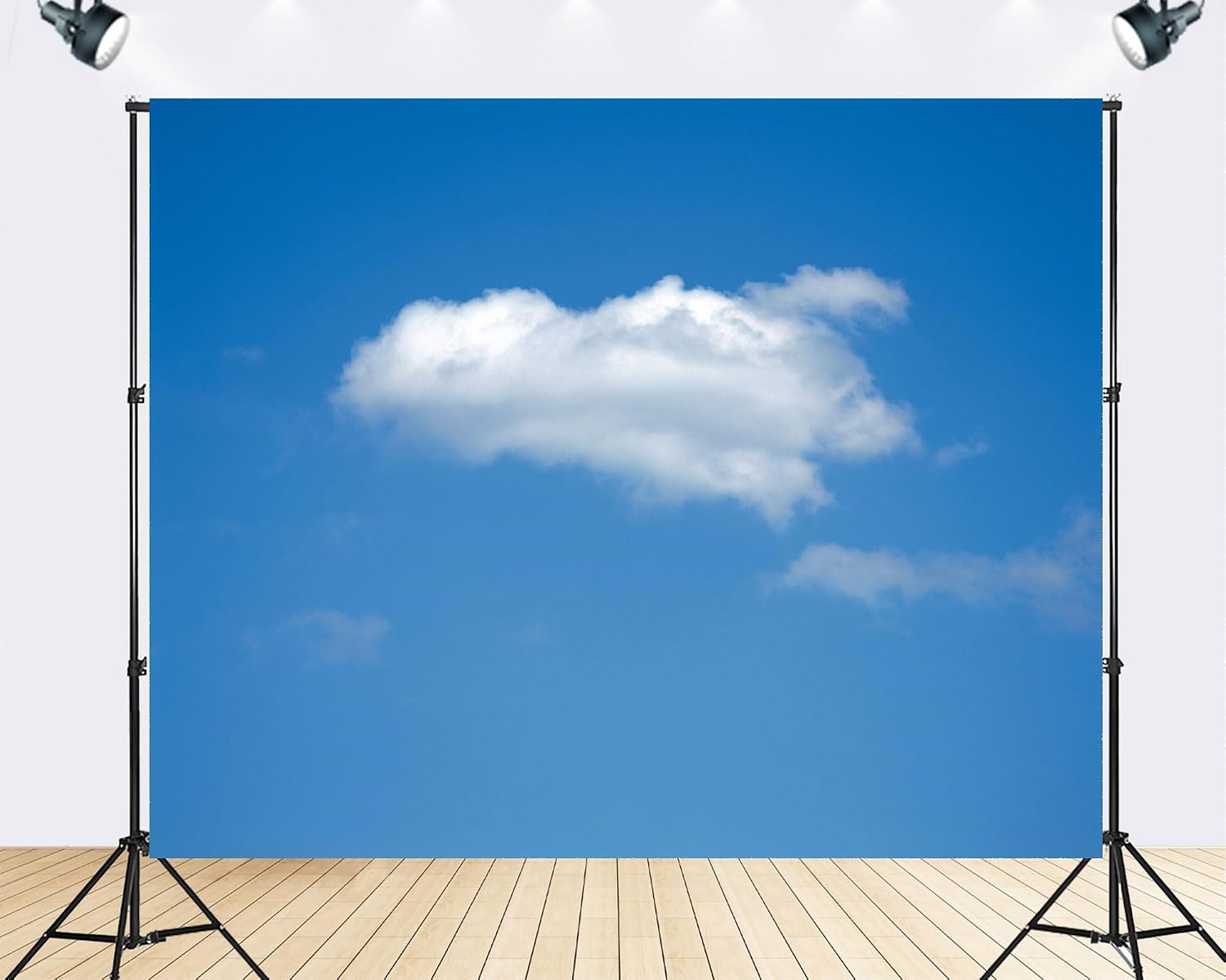 Trykid 20x10ft Blue Sky White Clouds Backdrop Natural Scenery Clear Sky Clouds Photography Background Newborn Wedding Birthday Party Decoration Studio Prop Fabric