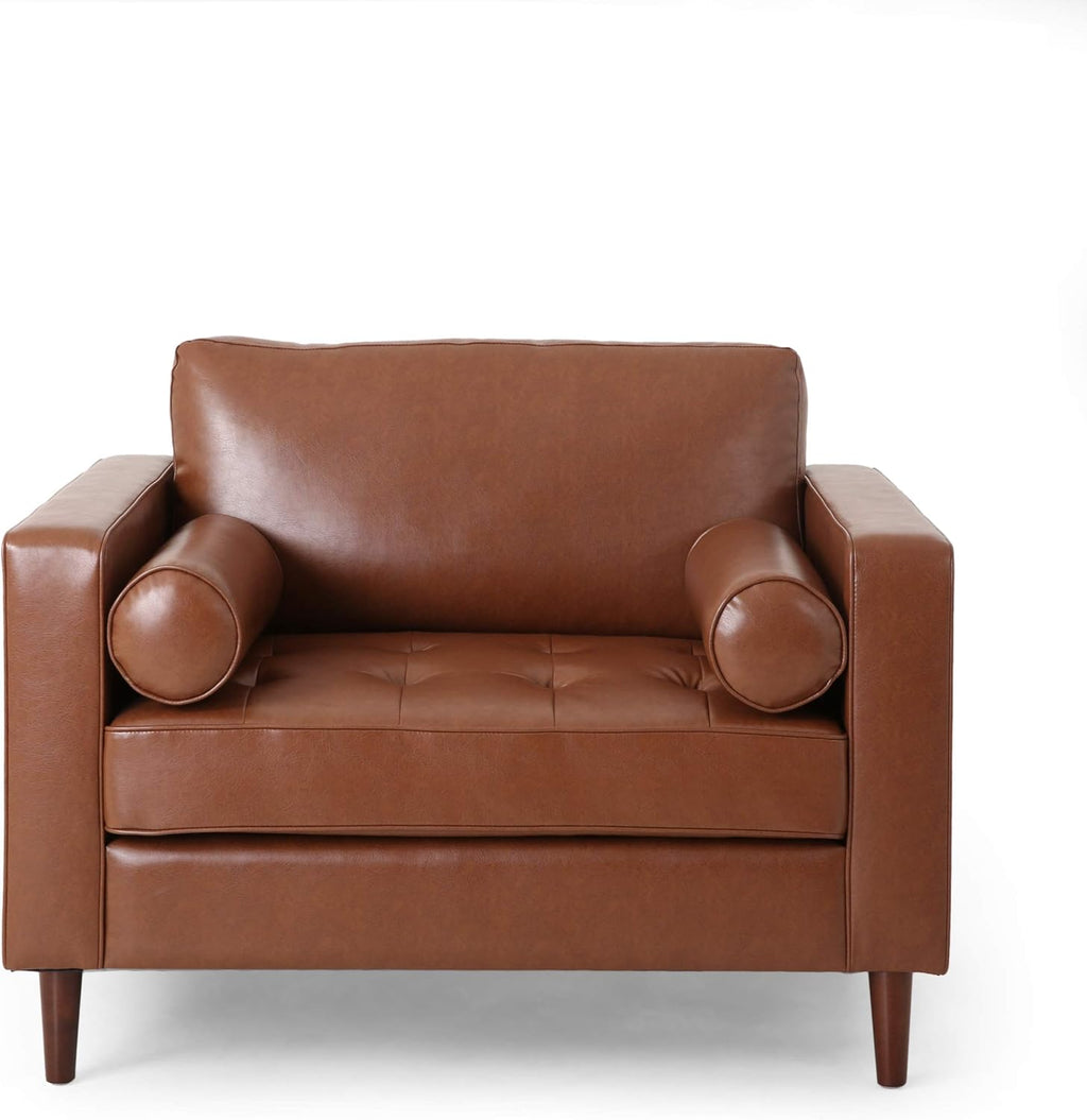 Christopher Knight Home Malinta Club Chair, Cognac + Espresso