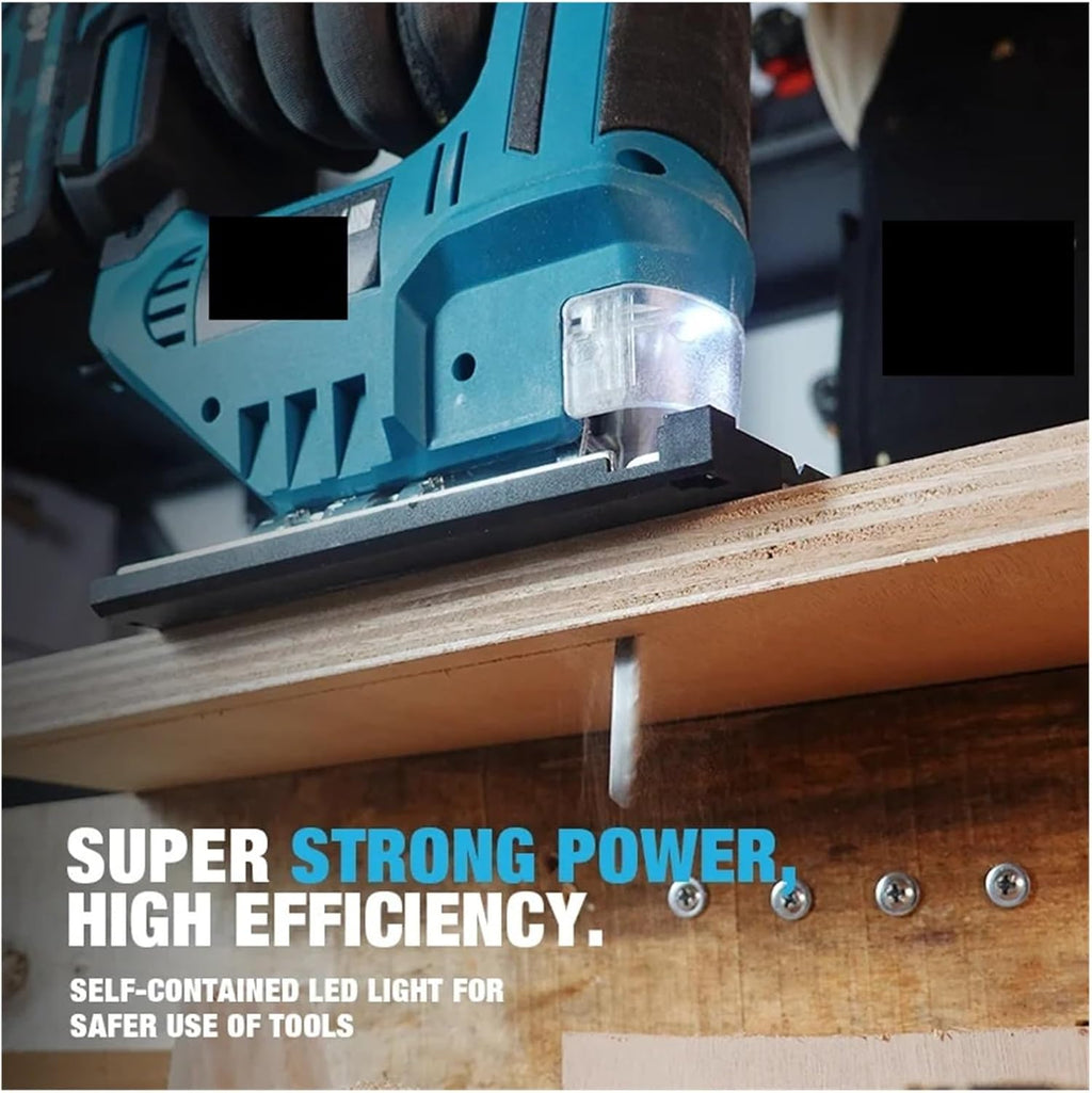 Reciprocating Saw, 2150RPM Cordless Electric Curved Saw 750W Rechargeable Jig Woodworking Cutting Power Tool For 18V Battery(1Battery)