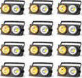 200W Blinder Stage Lights, 2-in-1 Warm & Cool White COB Spotlights, LED Par Lights with Auto/Sound/DMX/Master-Slave Audience Light for Events Wedding Theater Church Concert Party 12 Packs