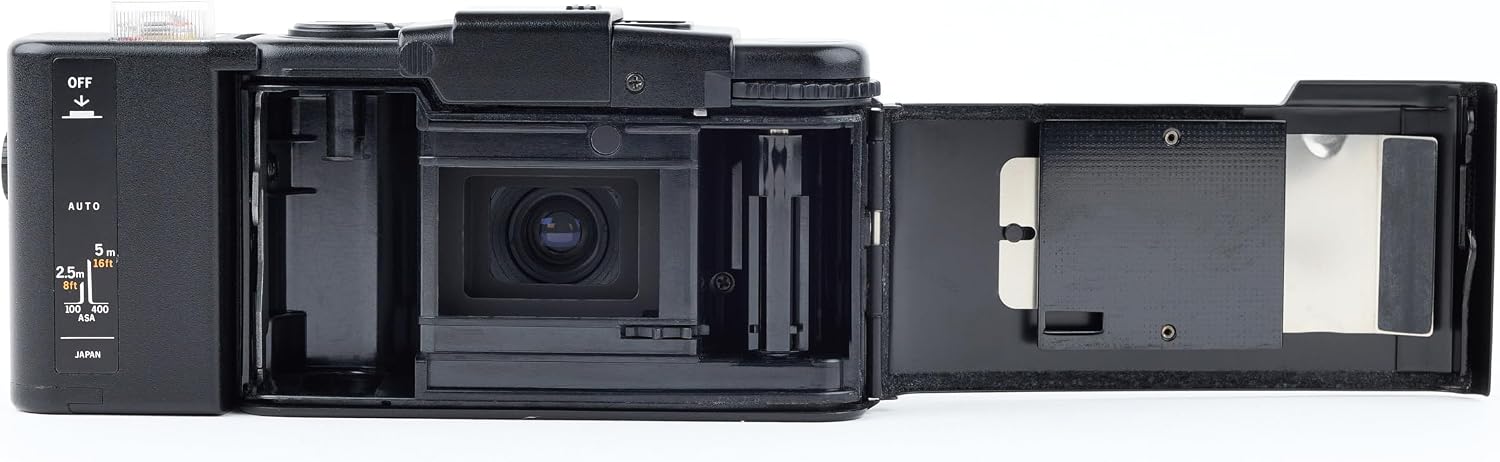 Olympus XA 35mm Film RangeFinder Camera with Flash Attached Olympus D-Zuiko 35mm f/3.5 lens and Flash Attachment (Renewed)