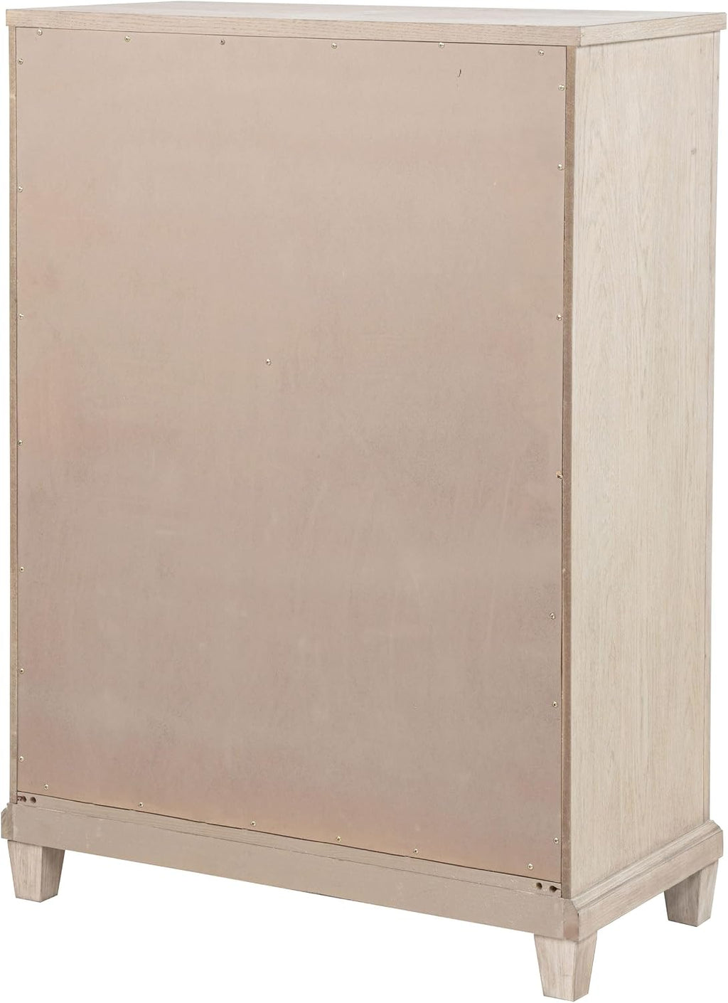 Coaster Home Furnishings - Pembroke - Wood - 5-Drawer Chest of Drawers with Stepped Trim, Ring Pulls, Hidden Storage, Rectangular Profile and Coastal Style - Bedroom - Washed Oak - 215925