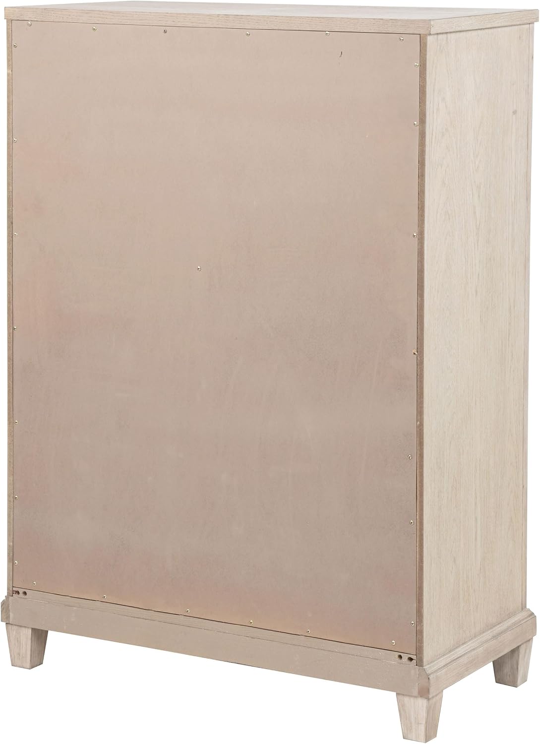 Coaster Home Furnishings - Pembroke - Wood - 5-Drawer Chest of Drawers with Stepped Trim, Ring Pulls, Hidden Storage, Rectangular Profile and Coastal Style - Bedroom - Washed Oak - 215925