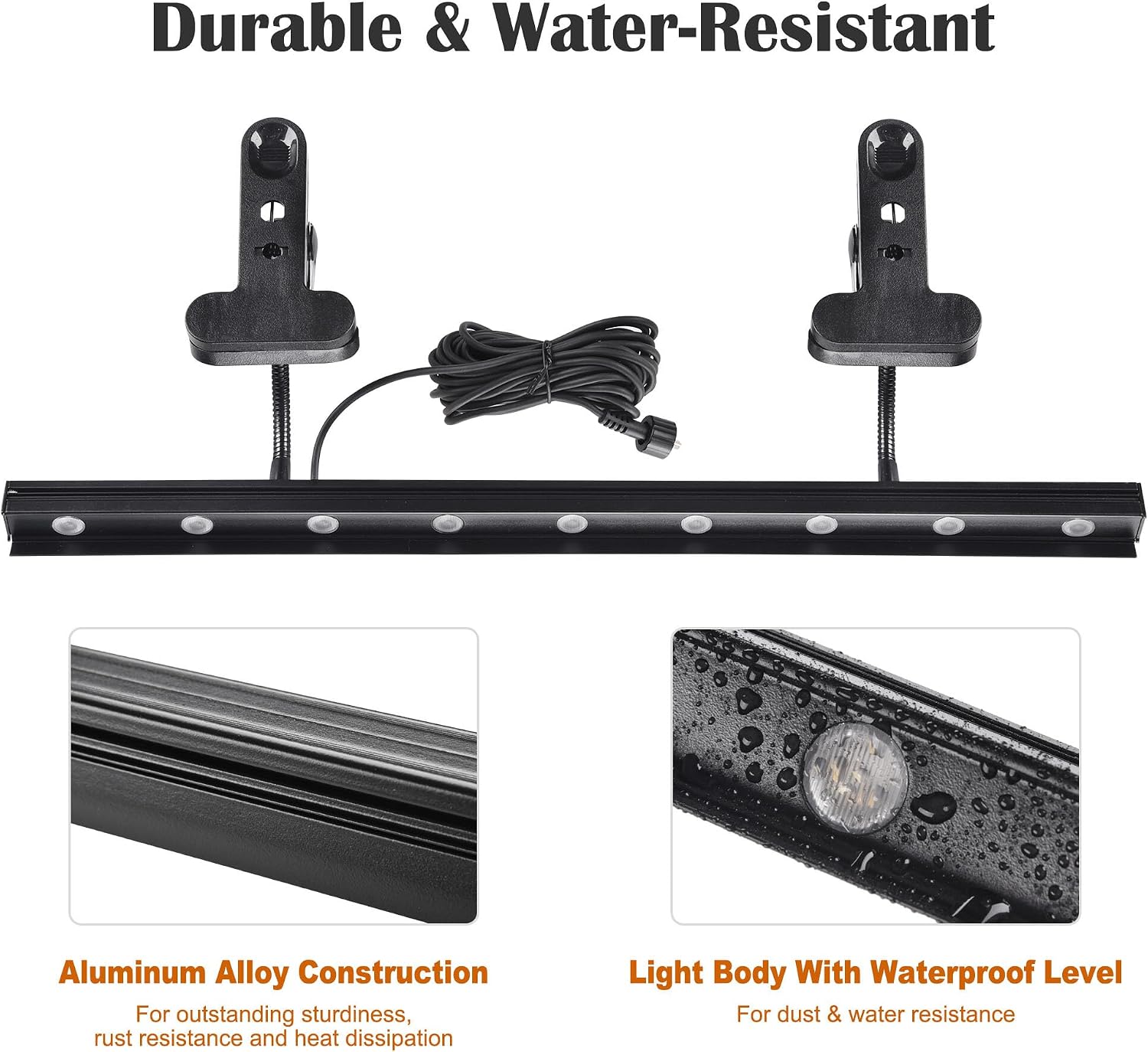 Yescom Instahibit LED Light Adjustable for Retractable Banner Stand Trade Show Exhibition Booth 4 Packs