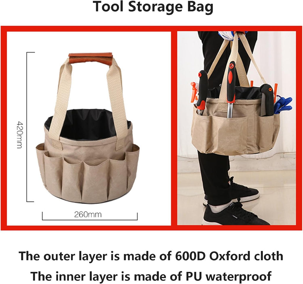 10PCS Gardening Tools Set Gardening Tool Set Heavy Duty Gifts for Women Men Include Durable Alloy Trowel Set Large Garden Tote Bag Garden Gloves and Hand Pruner