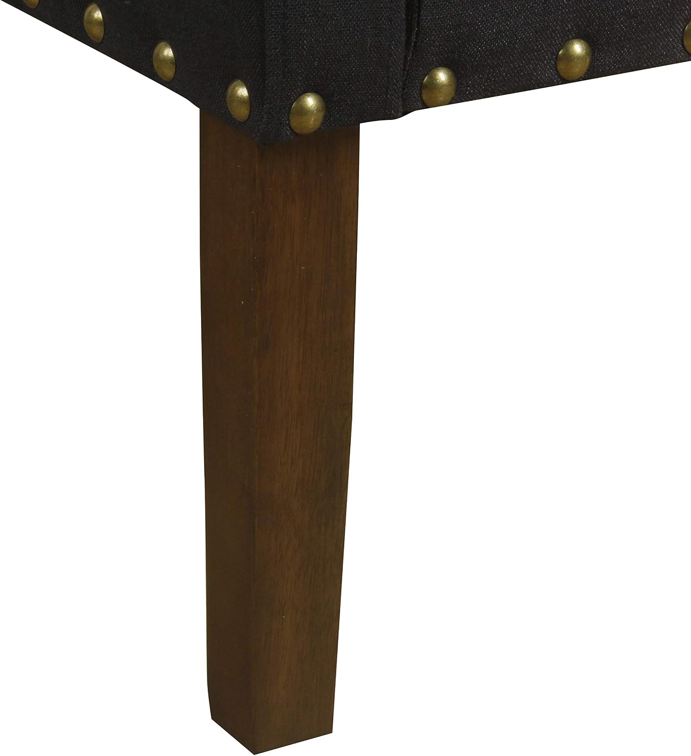 Homepop Home Decor | Upholstered Classic Swoop Arm Accent Chair | Accent Chairs for Living Room & Bedroom | Decorative Home Furniture, Deep Navy