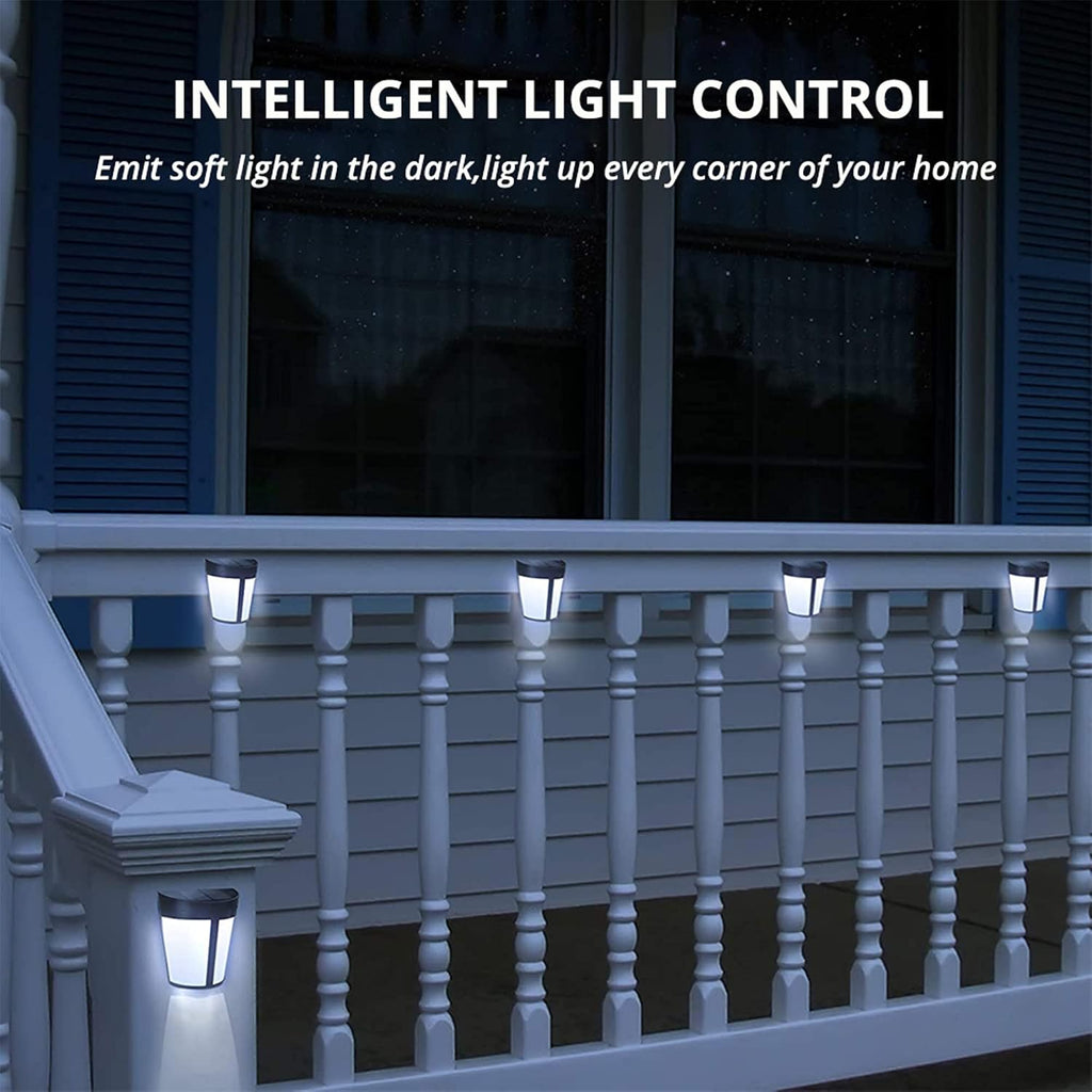 Outdoor Decorative Wall Lamp, RGB 7 Color Glow Solar Lighting Solar Powered IP65 Waterproof Light,Wall Mount Solar Light,for Porch Yard