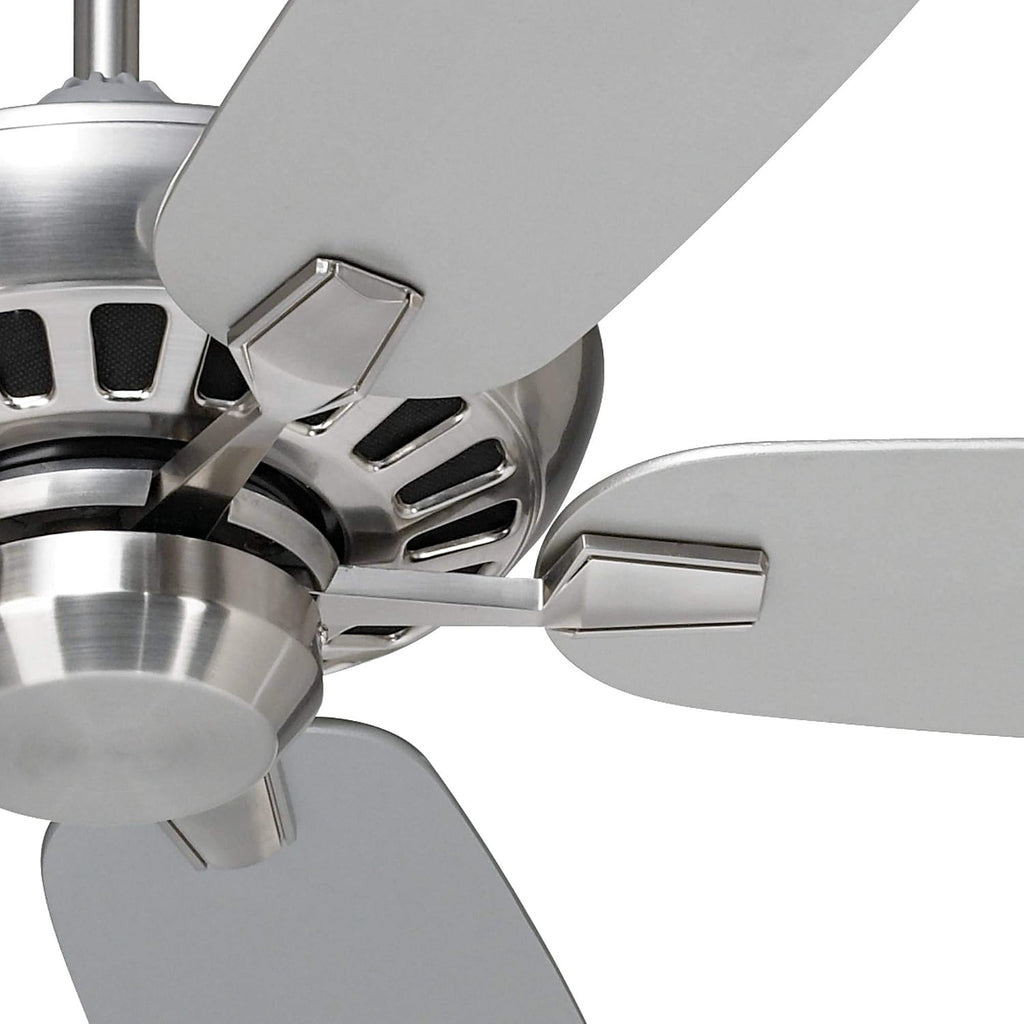Casa Vieja 52' Journey Modern Country Indoor Ceiling Fan with Handy Remote Control Brushed Nickel Silver for House Bedroom Living Room Home Kitchen Family Dining Office