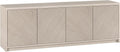 Henn&Hart Rectangular TV Stand for TV's up to 78' in Beech White, for Home, Living Room, Bedroom, Entertainment Room, Office