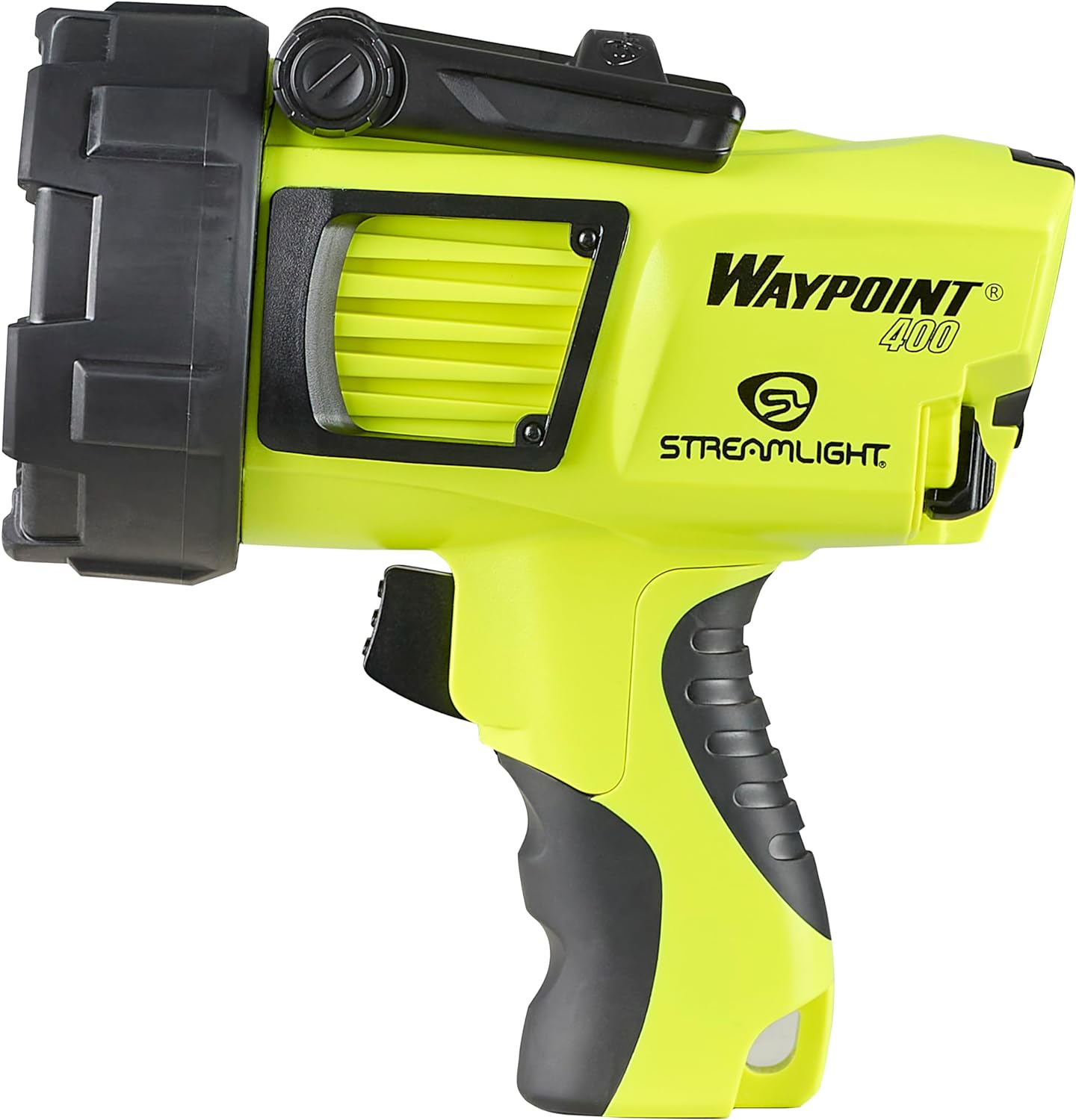 Streamlight 44910 WayPoint 400 1400-Lumen 400,000-Candela Rechargeable Handheld LED Spotlight for Outdoor, Marine, and Emergency Use, Yellow
