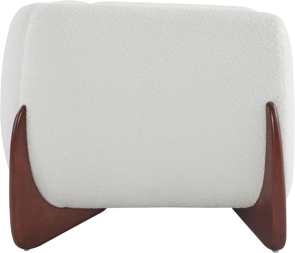 Christopher Knight Home Alma 63' Boucle Loveseat with Wood Legs, 2 Seater Sofa Couches for Living Room, Upholstered Couch Chair, Soft Seating Lounge Sofa Chair, Cozy Loveseat with Armrest, Beige