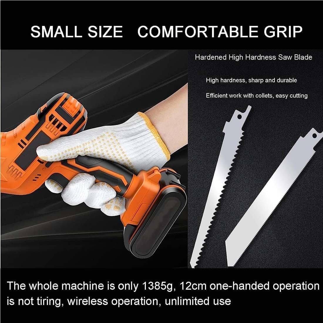 Household Electric Butcher'S Saw, Cordless Bone Saw, Professional Handheld Reciprocating Bone Saw, Battery Powered Multi-Function, Meat, Pork, Fish And Rib Saw Machine,2-2