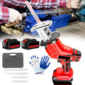 Bone Meat Cutter, Power-Reciprocating-Saws, with 4 Saw Blades / 12 Gloves, Battery Operated/for Wood & Metal, Trees, PVC Cutting & Fast Charger