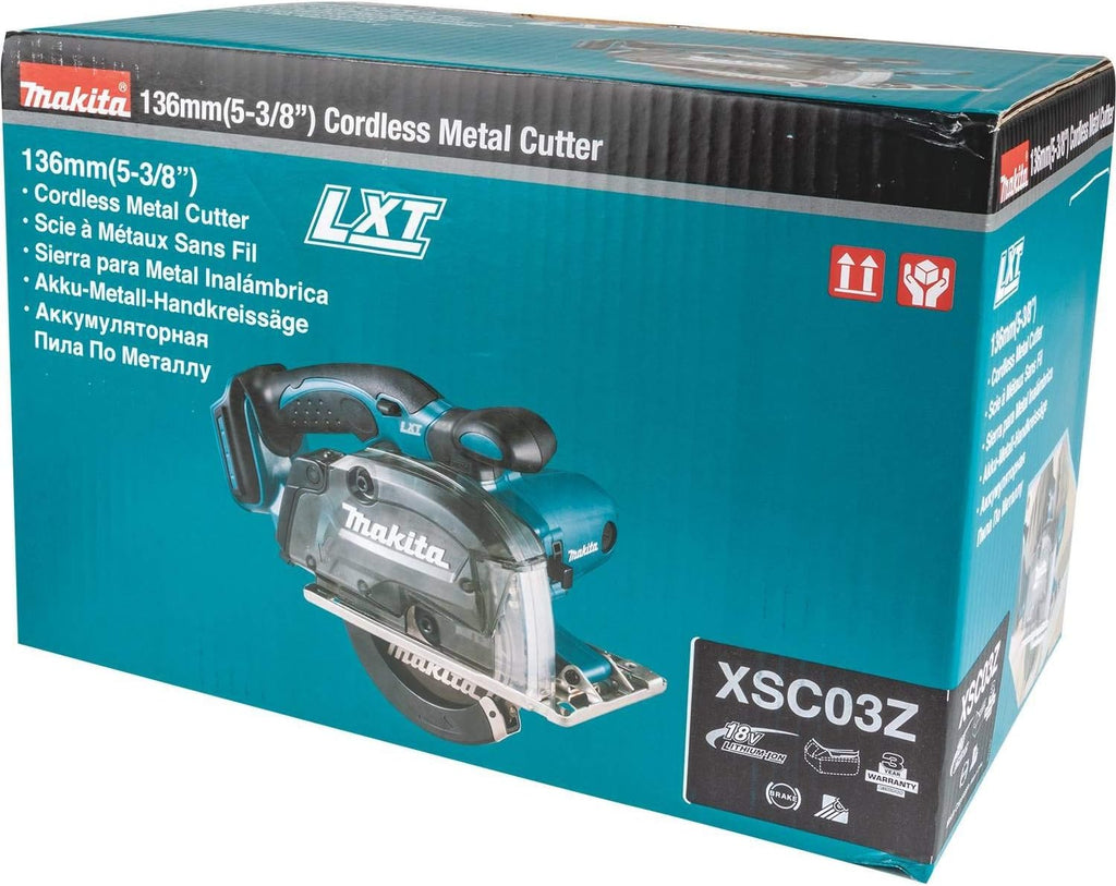 Makita XSC03Z 18V LXT Lithium-Ion Cordless 5-3/8' Metal Cutting Saw, Bare Tool, no battery