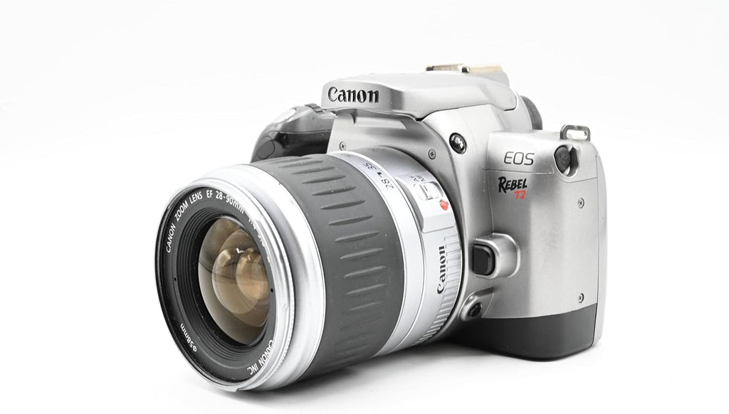 Canon Rebel T2 35mm Film SLR Camera With Auto Focusing EF Mount Zoom Lens (Renewed)
