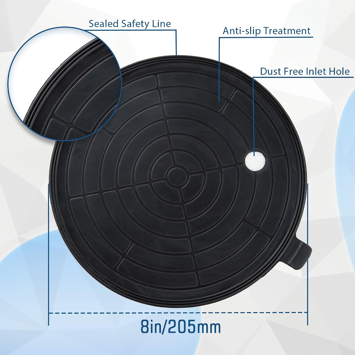 8' Glass Suction Cups with Pressure Gauge, 2 Pack Vacuum Suction Cups with Metal Handle, Heavy Duty Hand-held Suction Cups for Glass & Granite Lifting, 440 lbs Load Capacity with Carrying Case