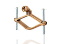 NSI G-22 Heavy Duty Bronze Ground Clamp for Rigid Conduit, 3/4' Conduit Hub Size, 4 1/2' - 6' Water Pipe Size, 10 sol - 3/0 str Ground Wire Range