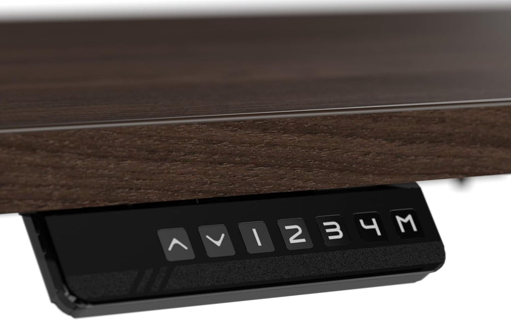 Bush Business Furniture 72-inch Electric Height Adjustable Standing Desk, Ergonomic Sit-Stand Computer Table for Home and Professional Office, Move 40 Series, Black Walnut with Metallic Gray Base