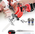Cordless Bone Saw Machine-Electric Reciprocating Saw-Butcher Cutting Machine with Rechargeable Battery & 5 Blades & Storage Box,Electric Hand Saw Meat Cutter for Bone/Wood/Metal,2Battery