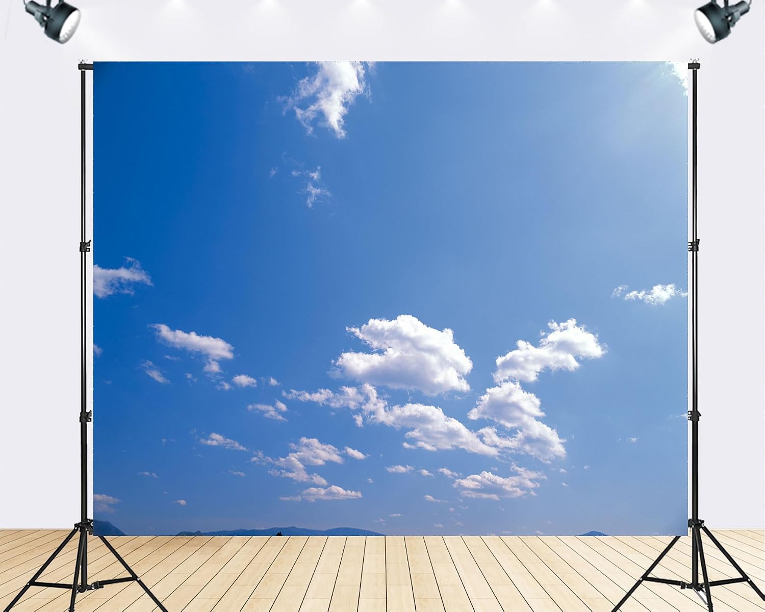 Trykid 20x10ft Blue Sky White Clouds Backdrop Clear Sky Clouds Natural Scenery Photography Background for Newborn Baby Shower Wedding Birthday Party Decoration Studio Prop