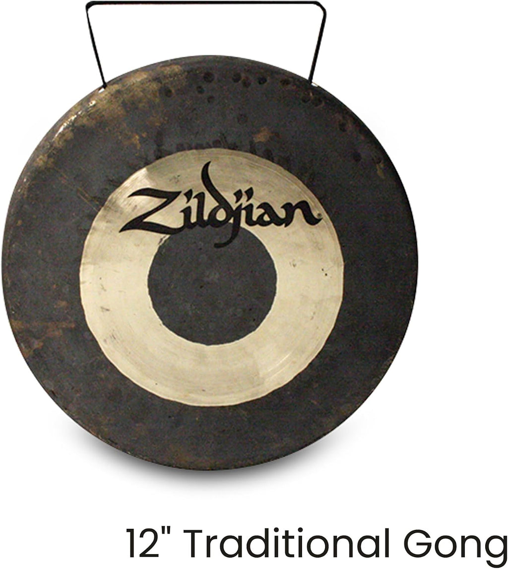 Zildjian P0565 12' Traditional Gong and Table-Top Stand Set