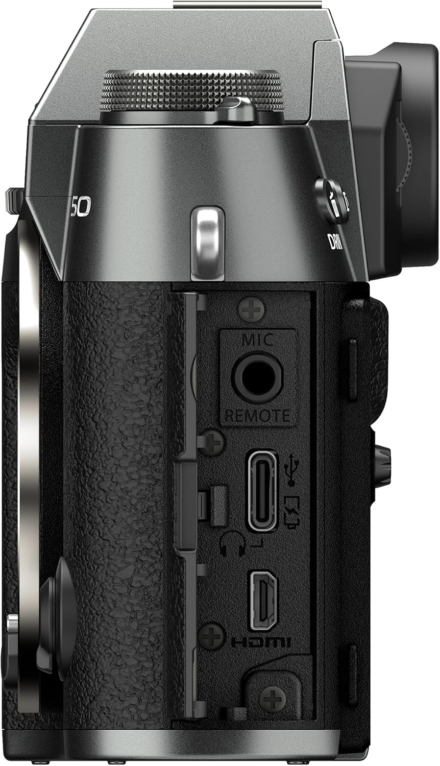 Fujifilm X-T50 Mirrorless Digital Camera Body - Charcoal Silver