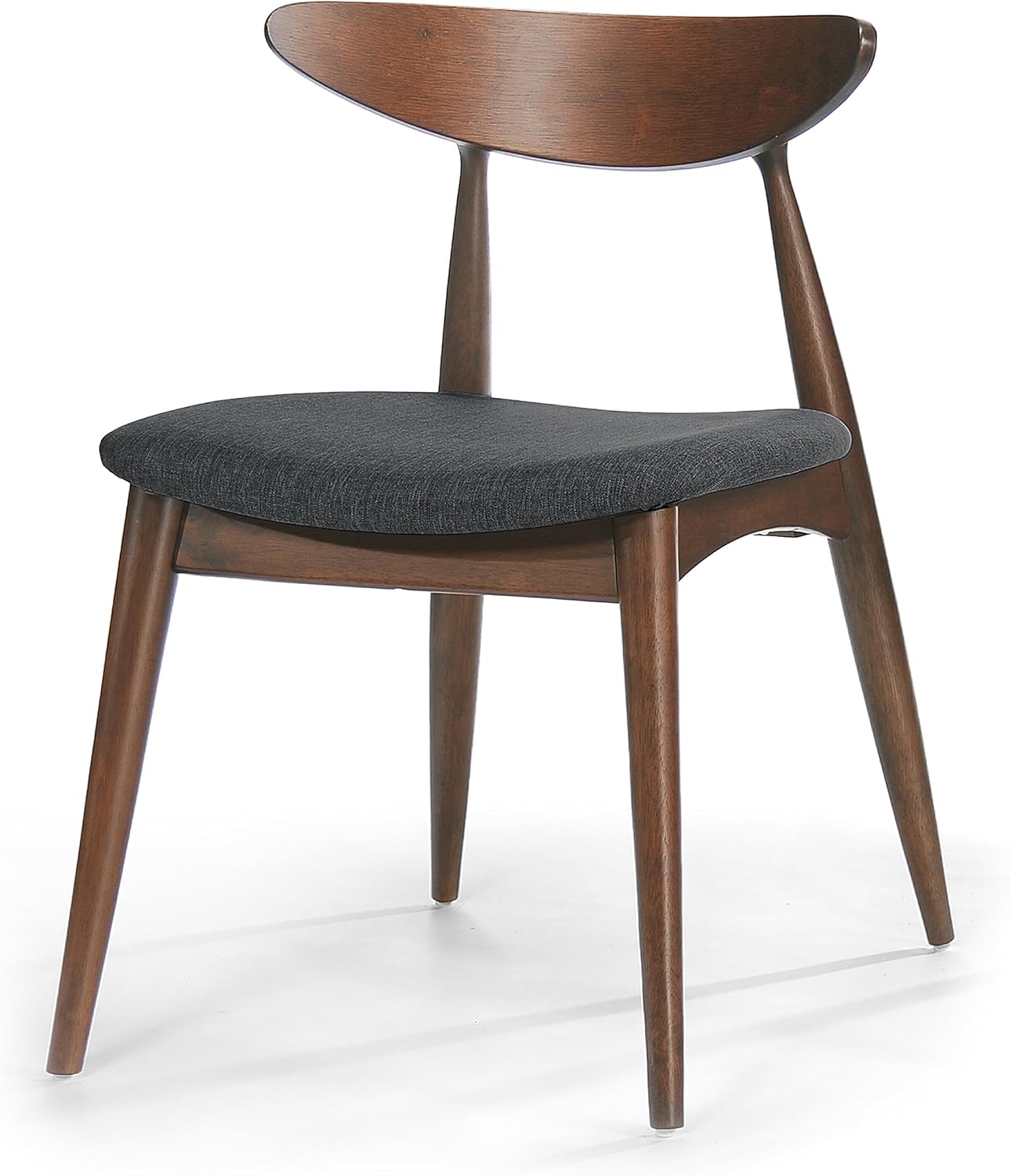 Christopher Knight Home Barron Fabric Dining Chairs, 2-Pcs Set, Charcoal